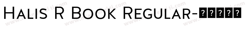 Halis R Book Regular字体转换